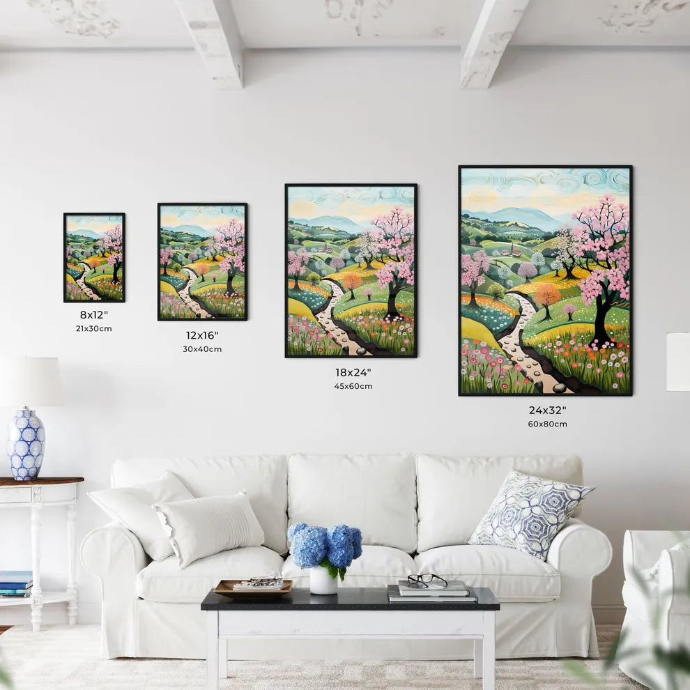 A Poster of spring landscape - A Painting O - Kitchen Hangings