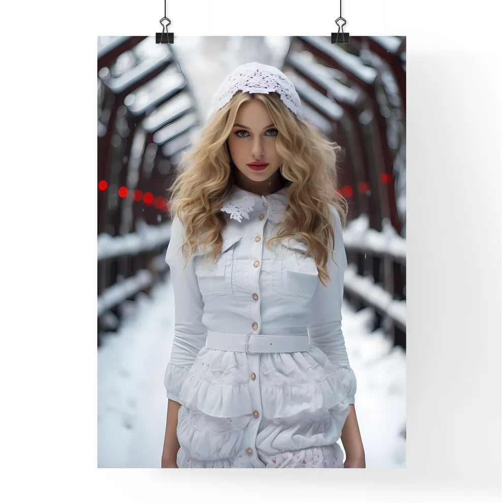 A Poster of In the cold season of snowflakes Poster