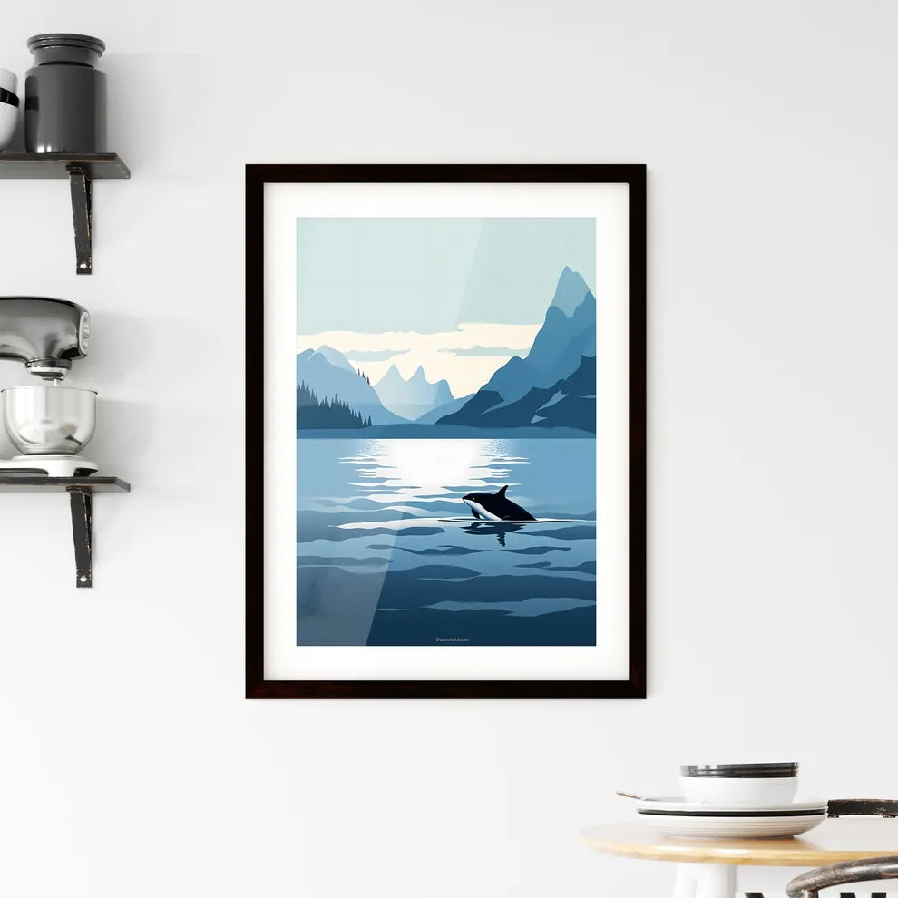 A Poster of glacier bay national park  Framed Print