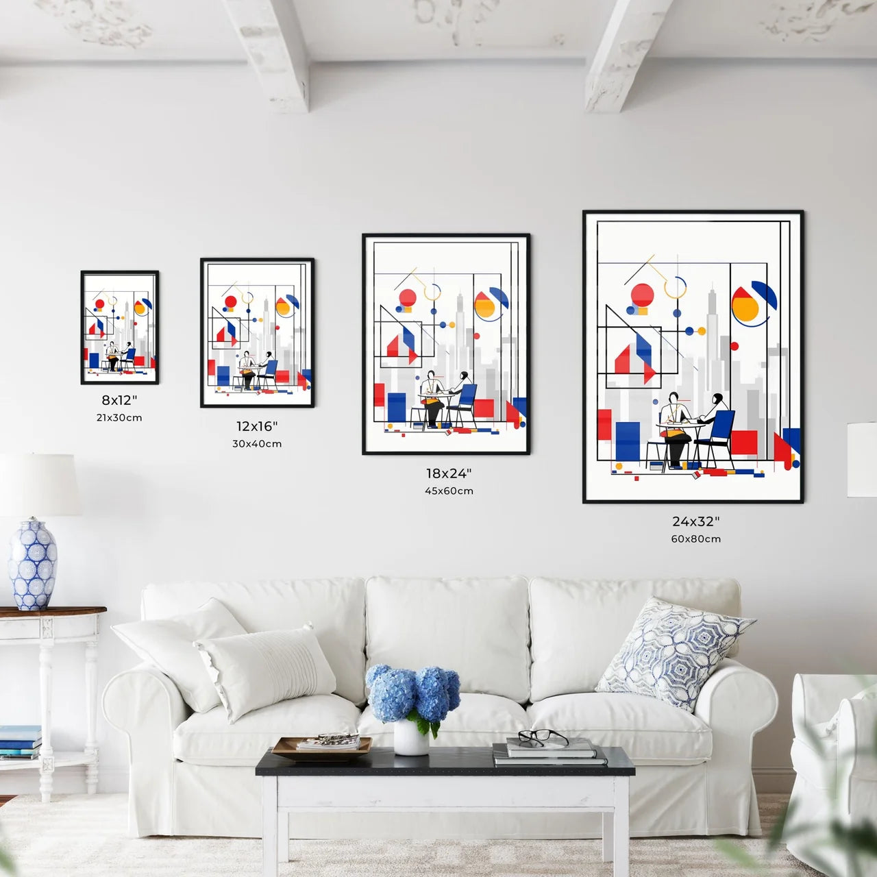 A Poster of minimalist office art - A Couple - Kitchen Hangings