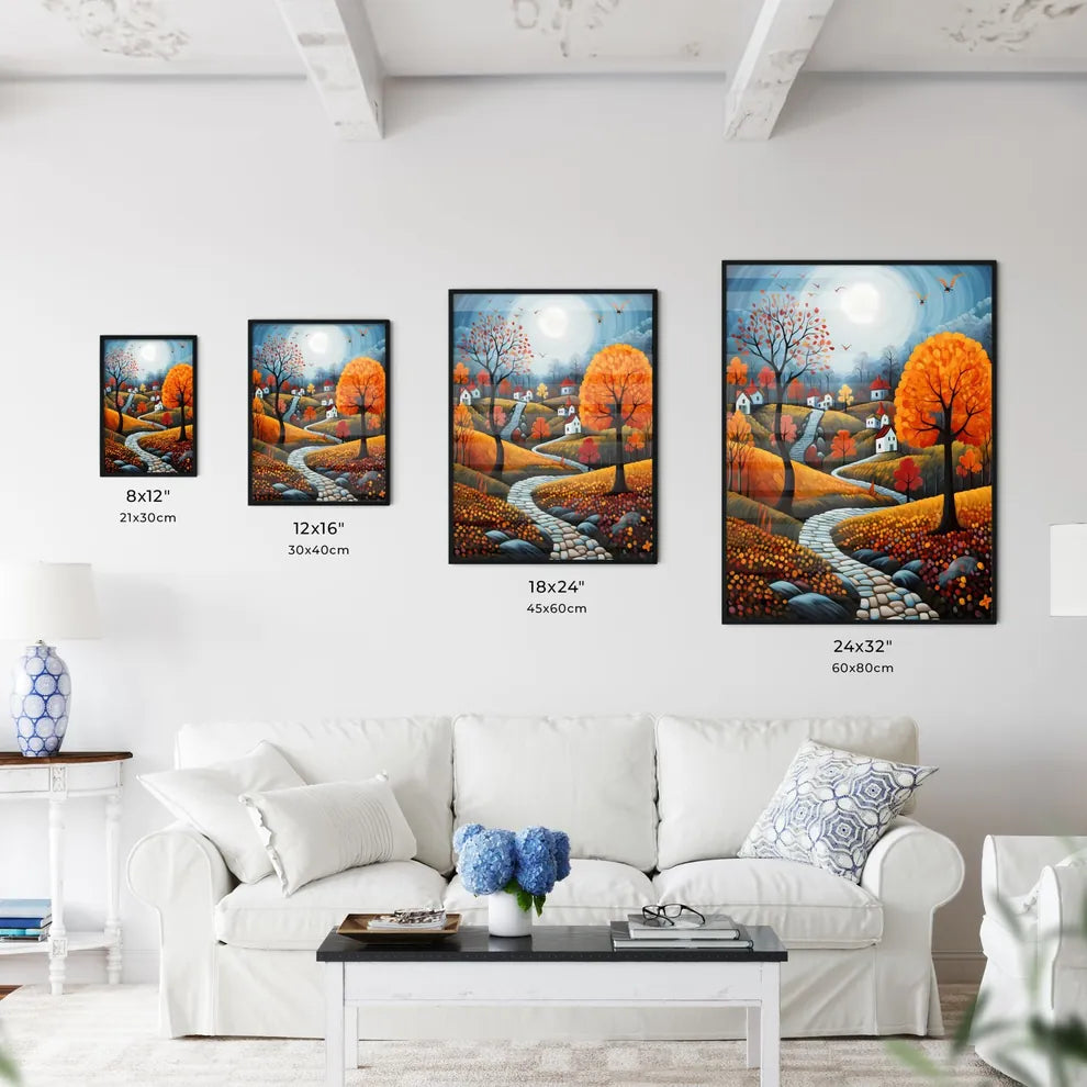 A Poster of autumn landscape - A Painting O - Kitchen Hangings