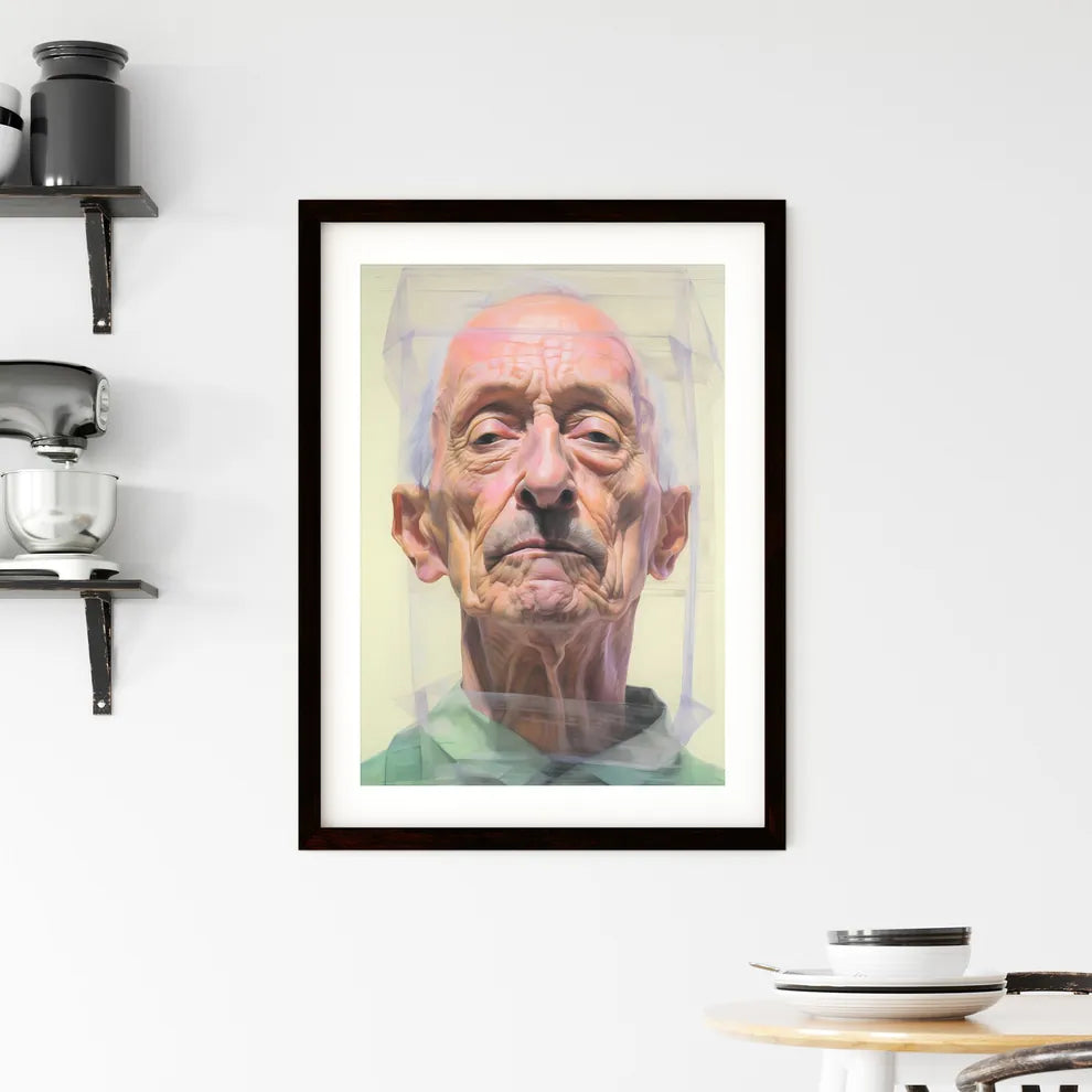 A Poster of elderldy mans full face - A Man With Clear Face Default Title