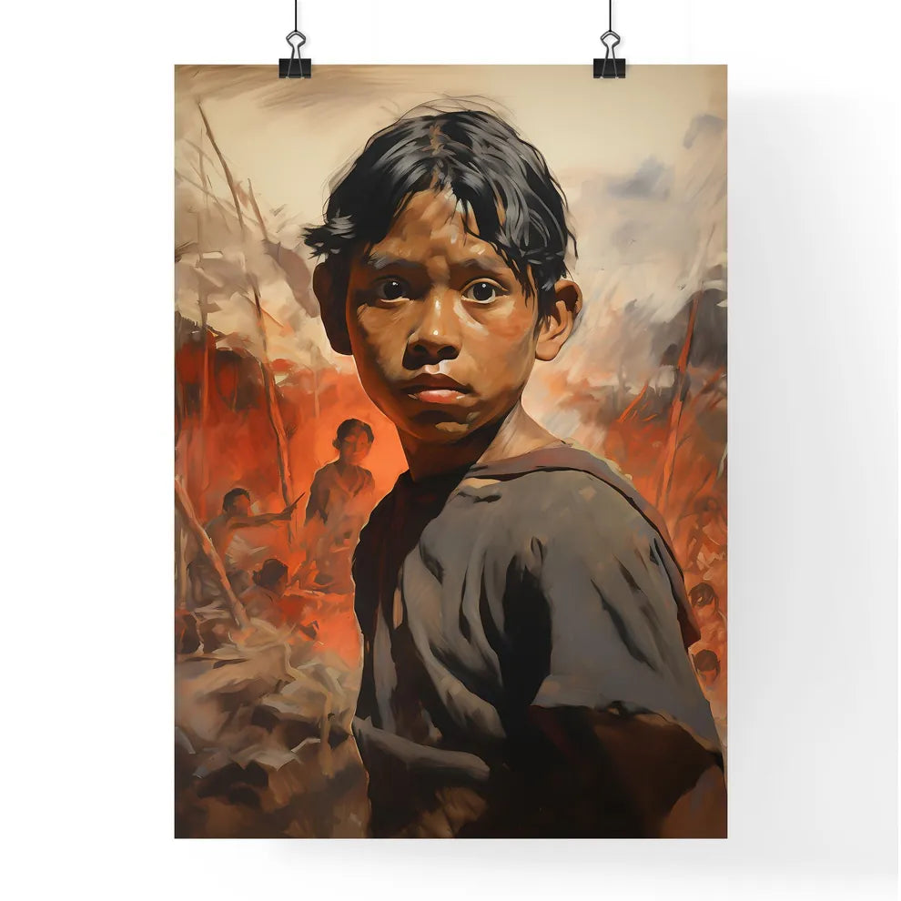 A Poster of indigenous child portrait cinema Poster