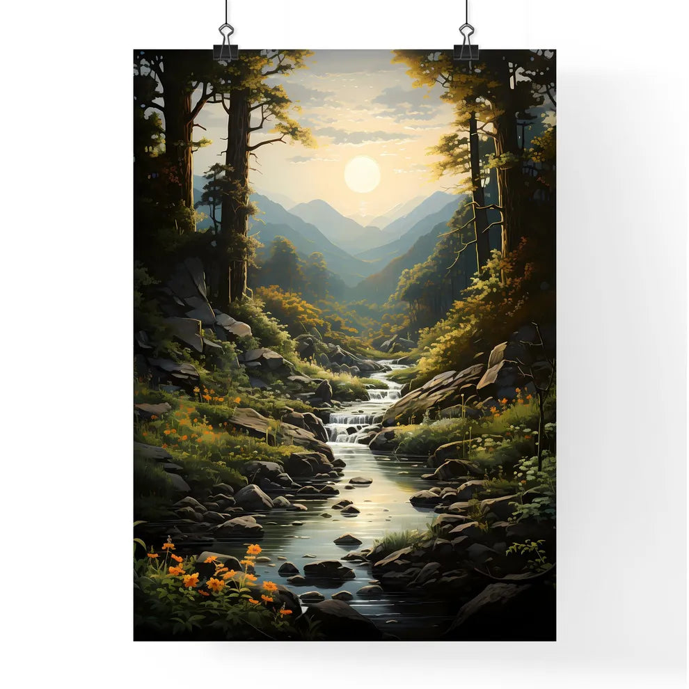 A Poster of Great Smoky National Park - A Ri Poster