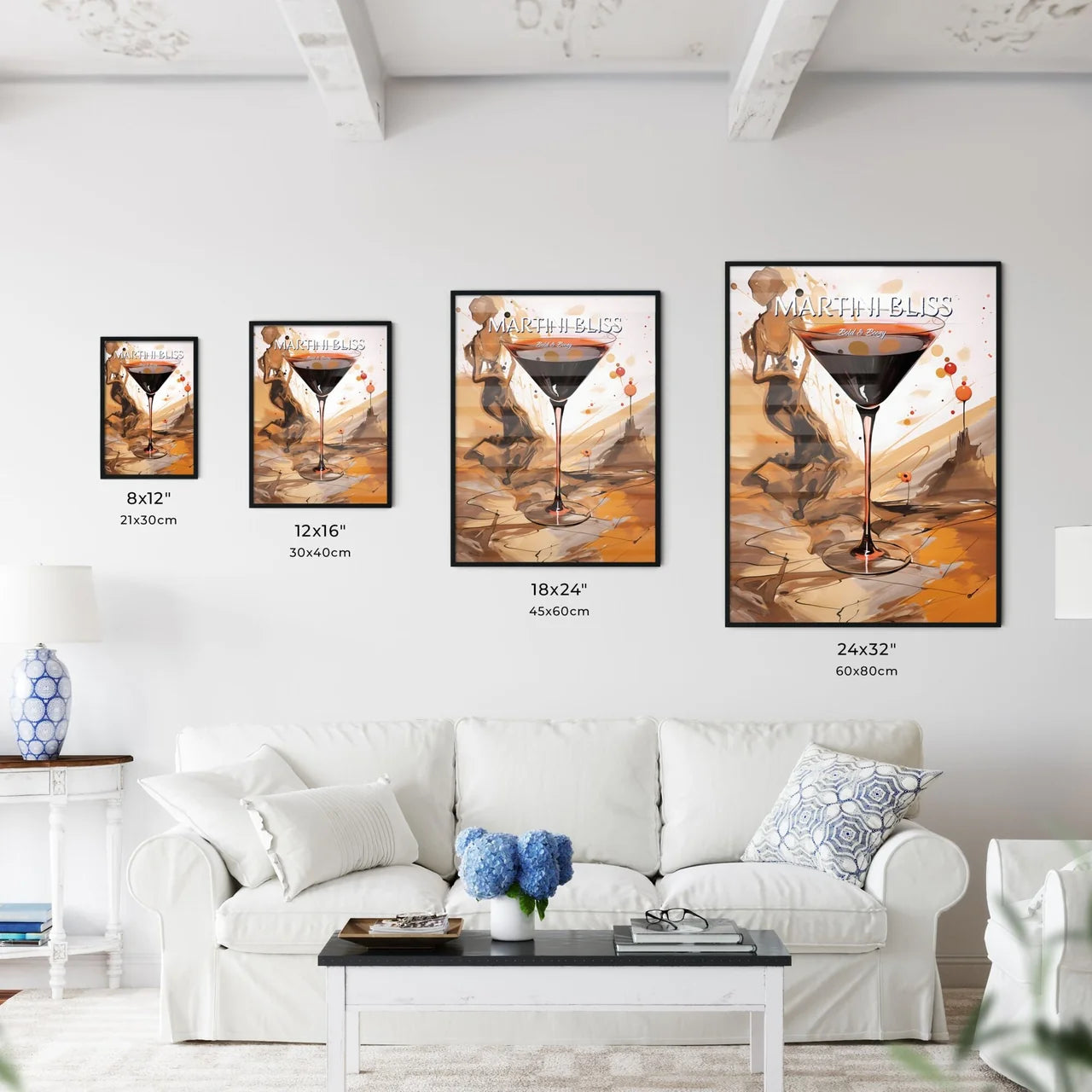 A Poster of Espresso martini - A Glass Of Li - Kitchen Hangings