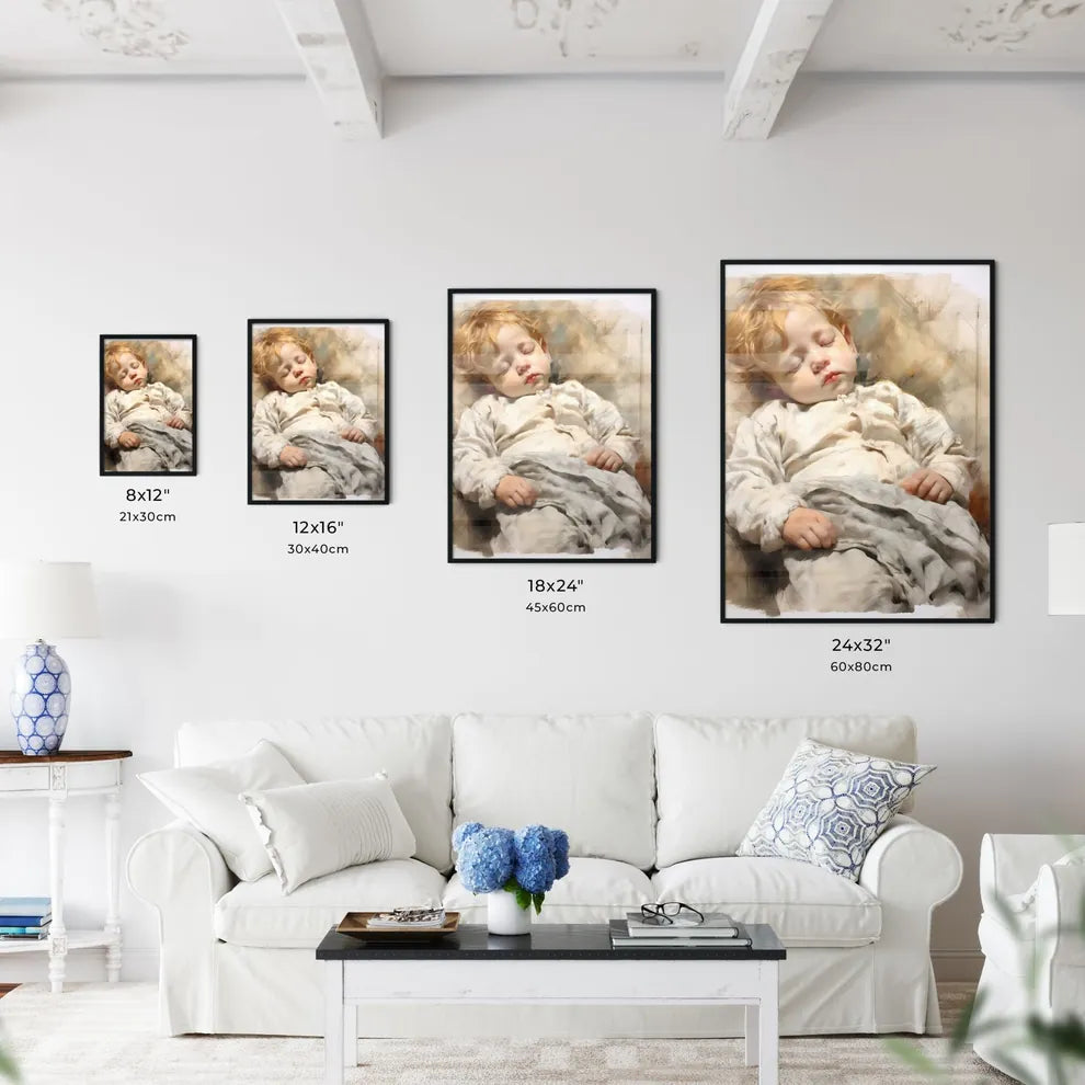 A Poster of lovely baby sleeping - A Child S - Kitchen Hangings