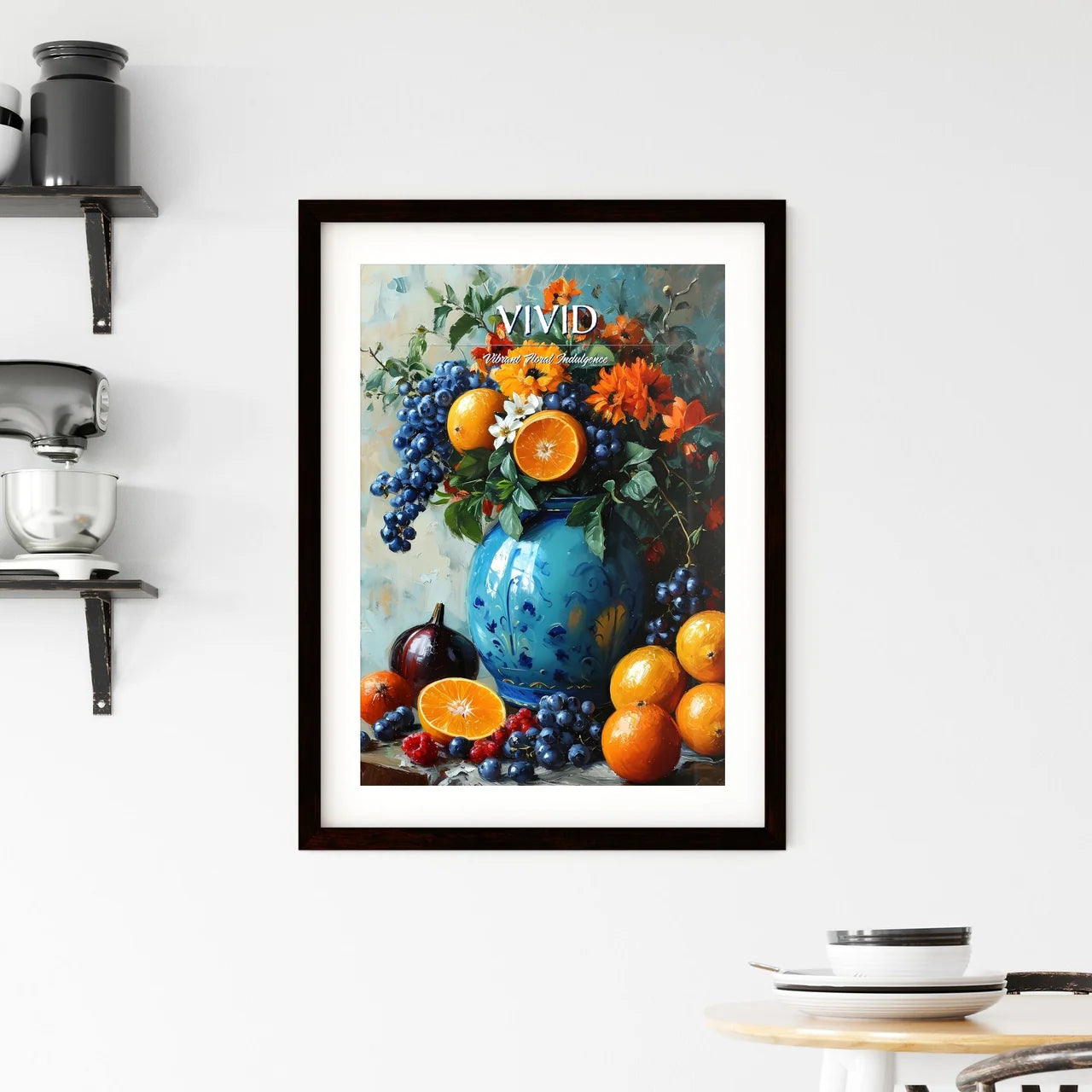 A Poster of impressionistic still life - A P Framed Print