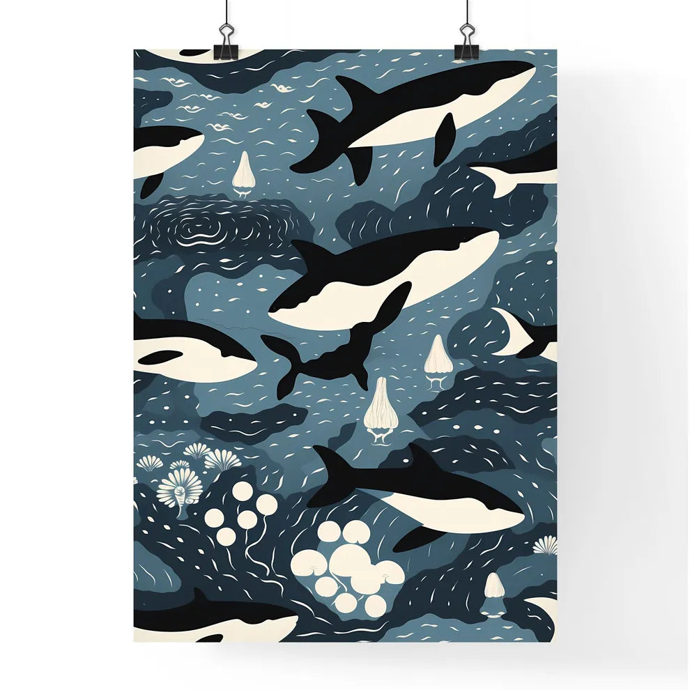 A Poster of orca print poster  Poster