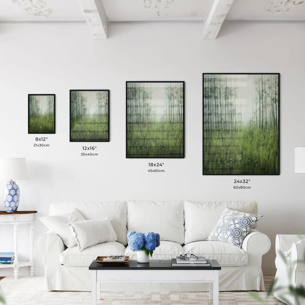 A Poster of a painting with green grass - A  - Kitchen Hangings