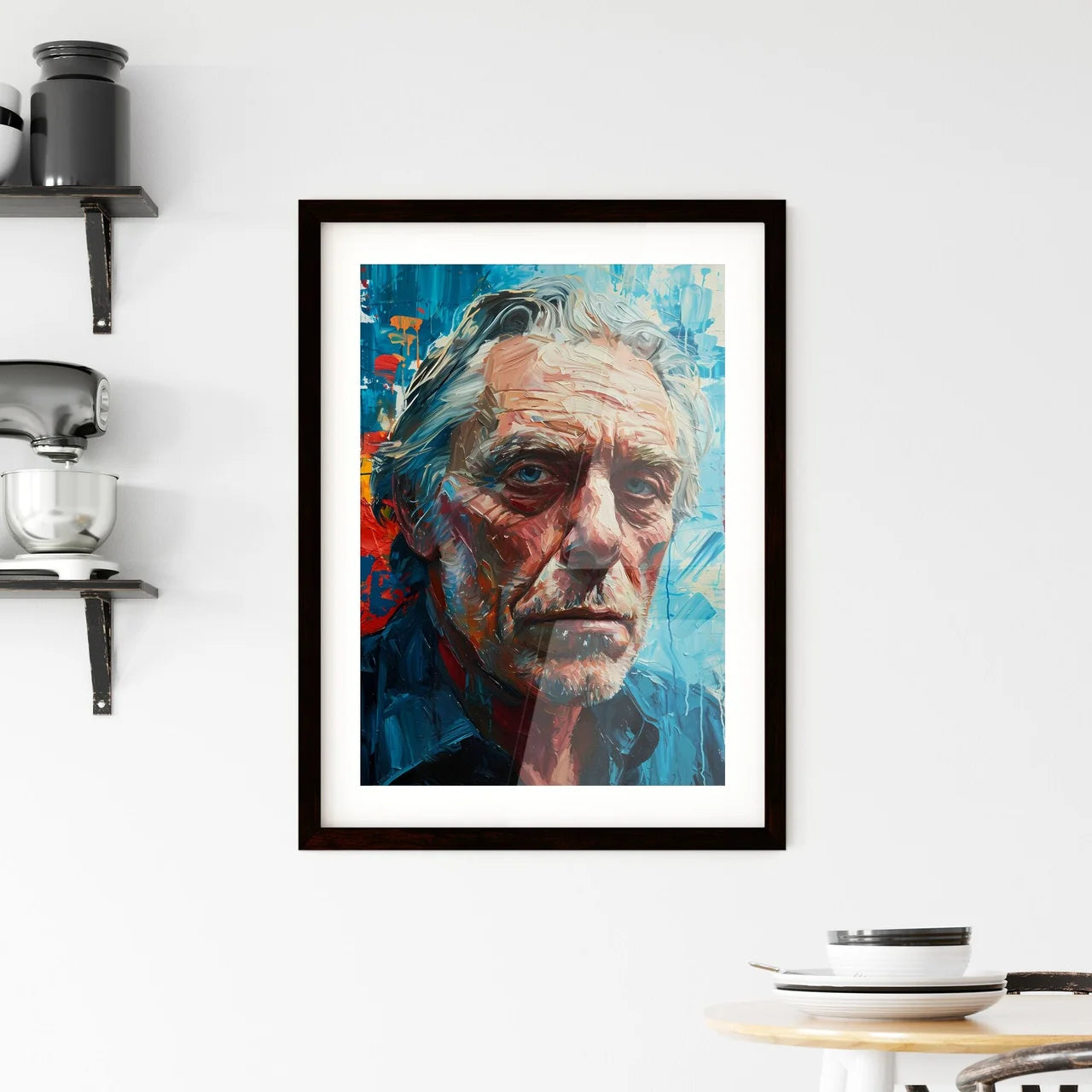 A Poster of Charles Bukowski Portrait  Hangings