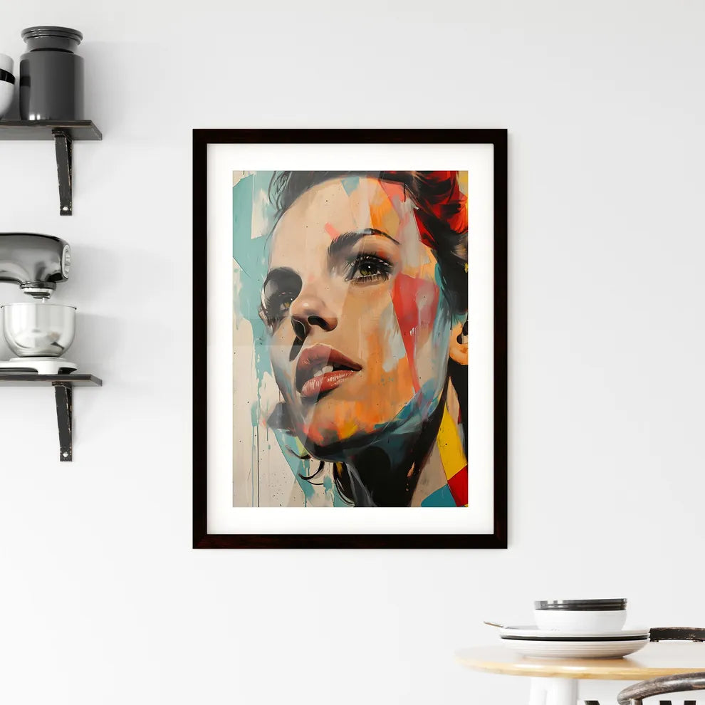 A Poster of Scarlett OHara Portrait - A Pain Framed Print