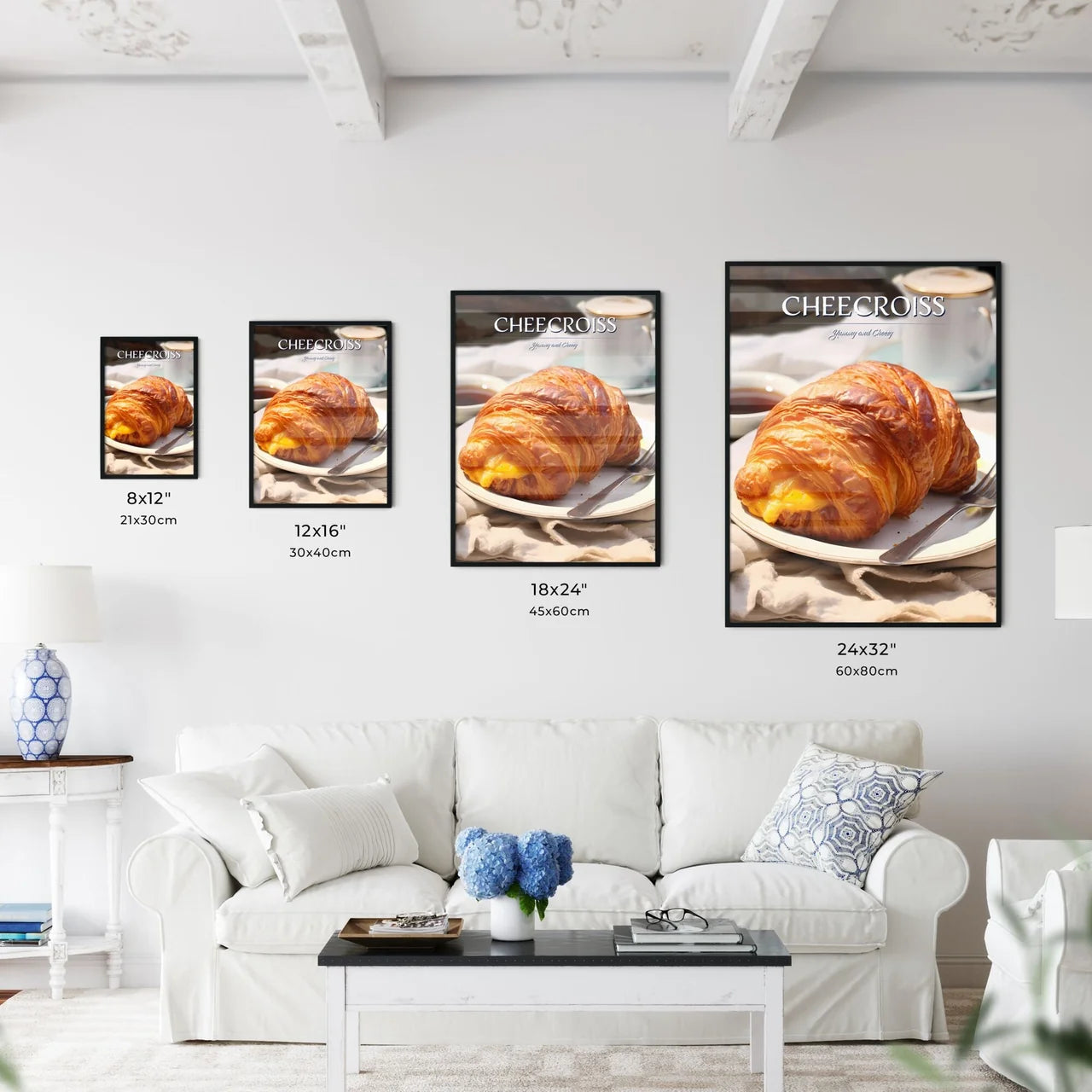 A Poster of Croissant - A Croissant With Che - Kitchen Hangings