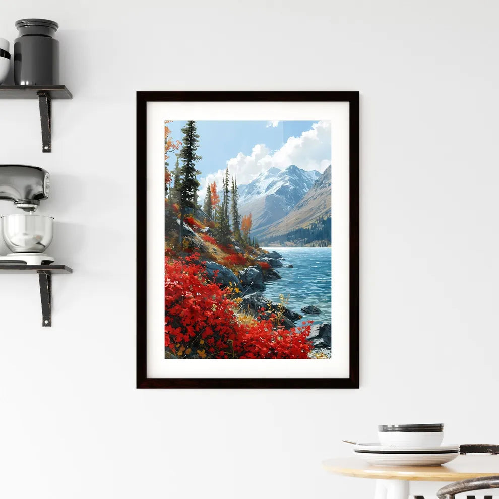 A Poster of traveling national parks around  Framed Print