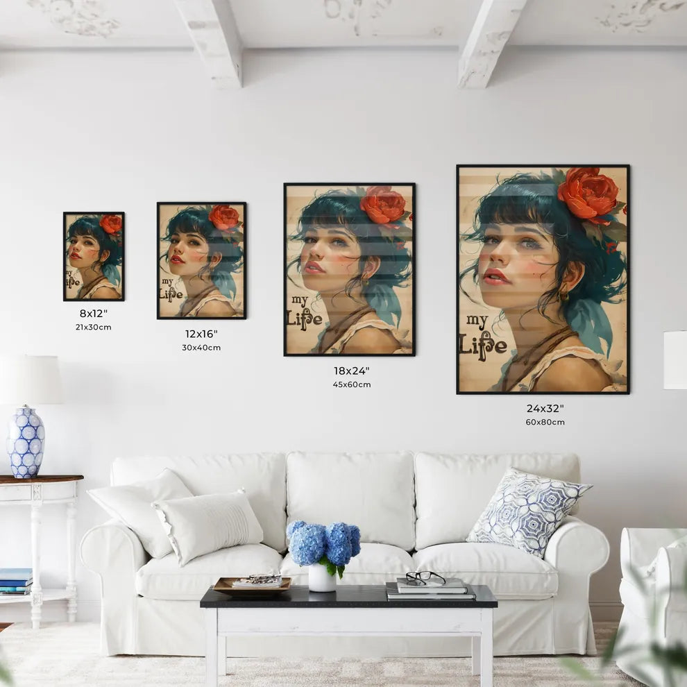 A Poster of the text myLife  - A Woman With - Kitchen Hangings