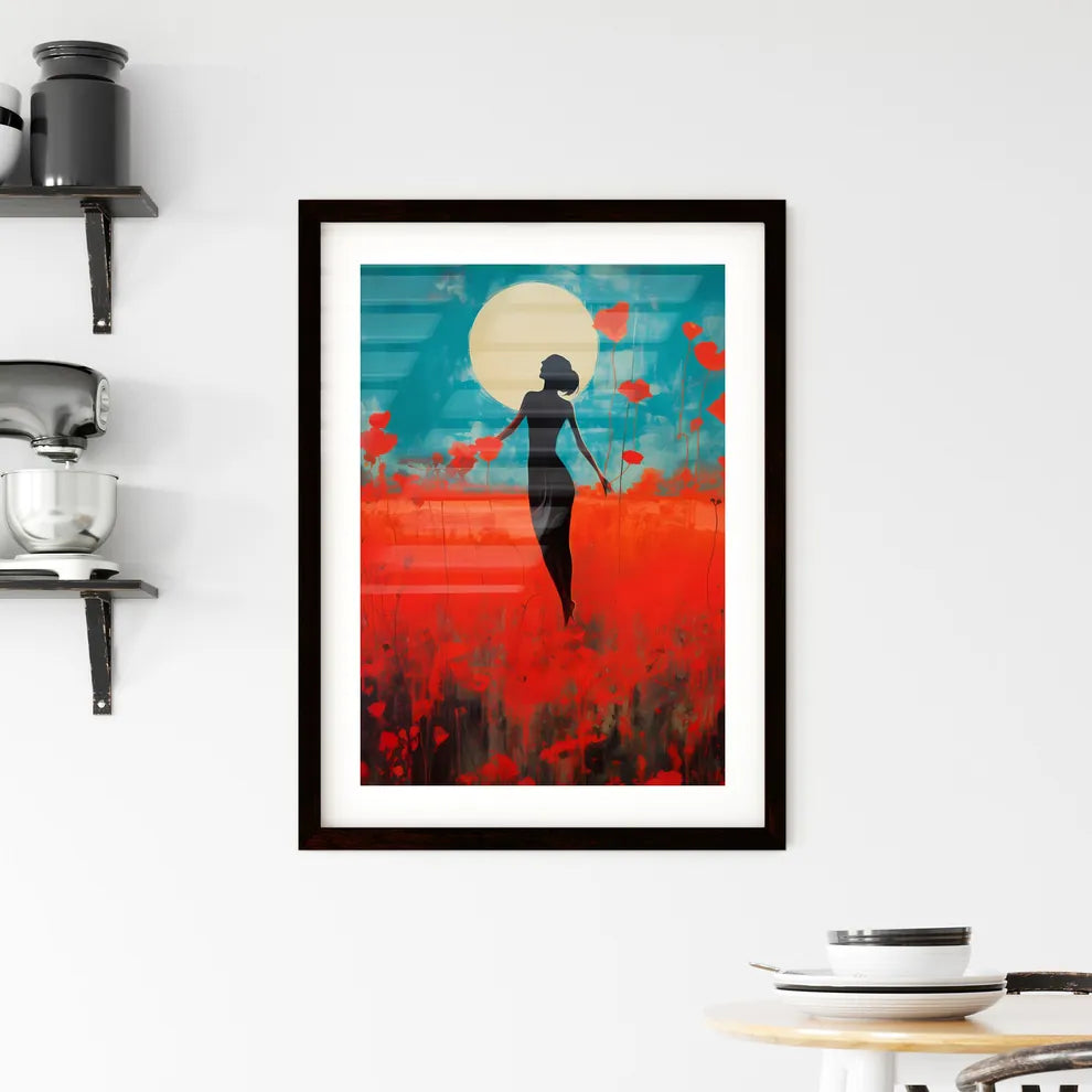 A Poster of inverted infrared - A Woman Stan Framed Print