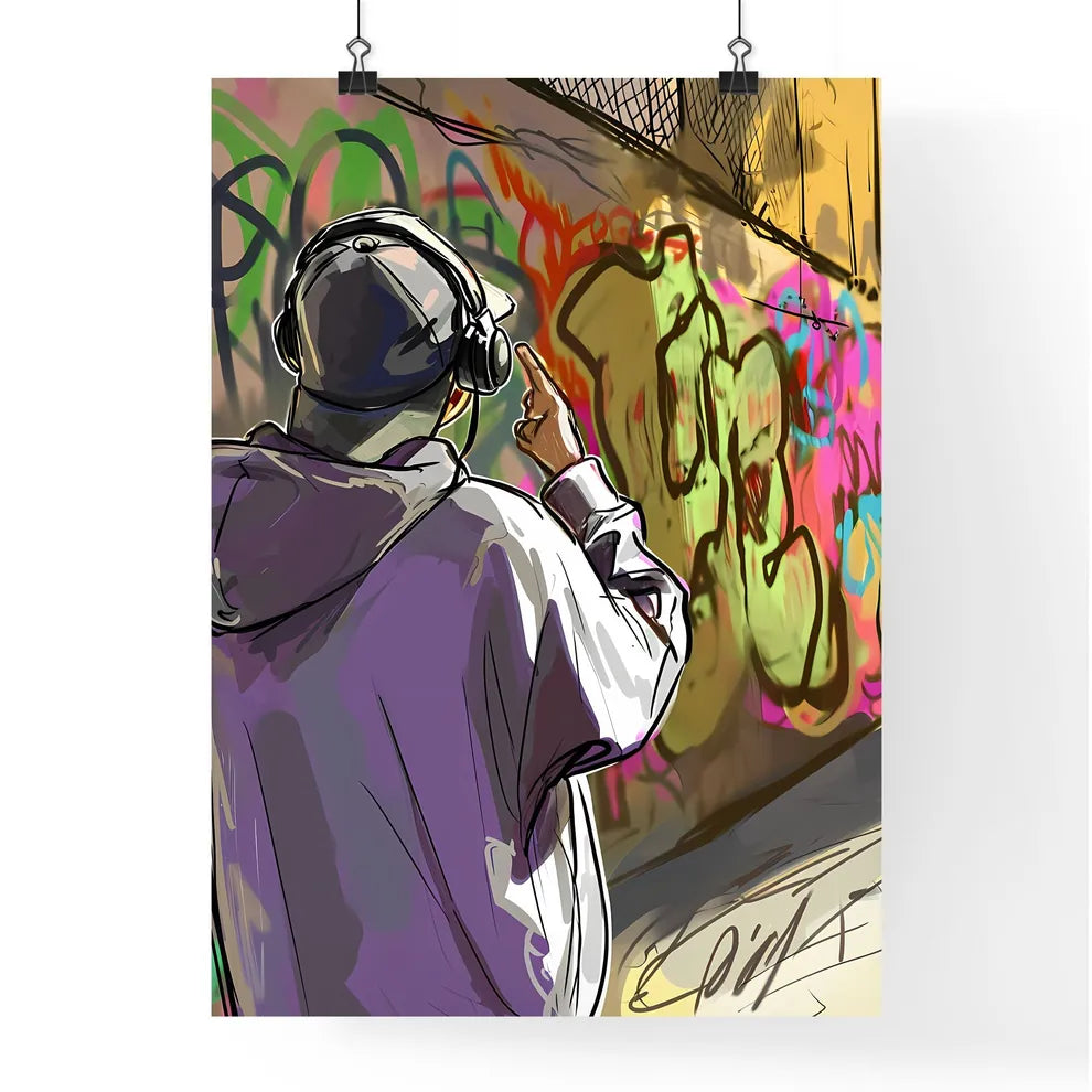 A Poster of two men wearing motobike helmets Poster