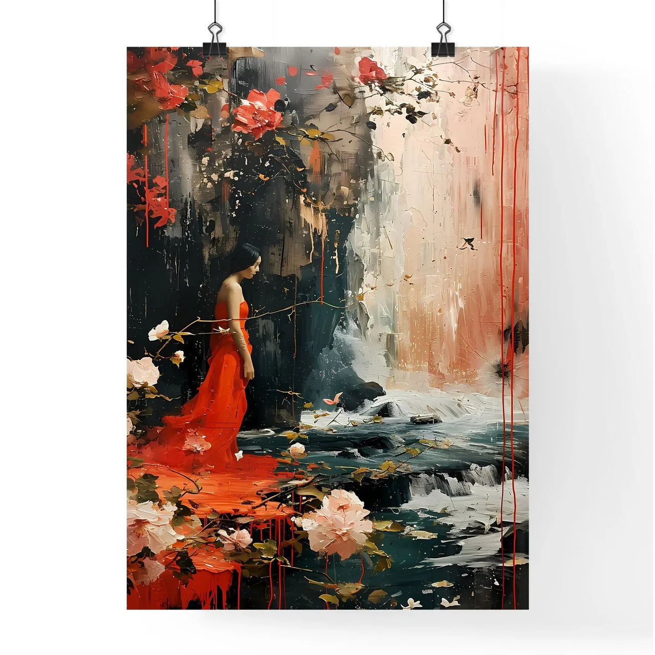 A Poster of gold prospector miner - A Woman  Poster