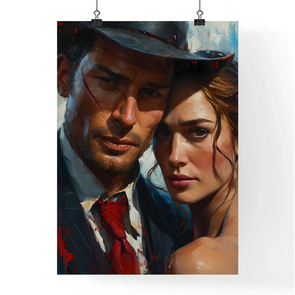 A Poster of Clyde Barrow and Bonnie Parker P Poster