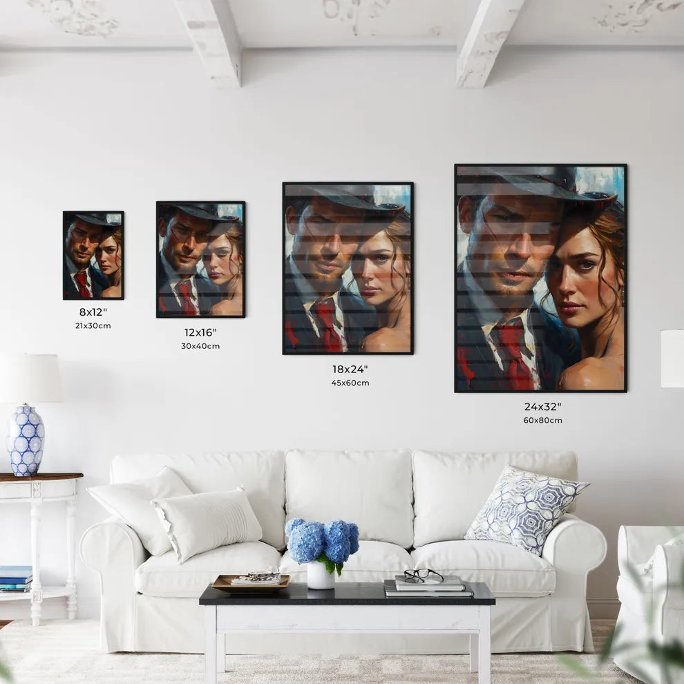 A Poster of Clyde Barrow and Bonnie Parker P - Kitchen Hangings