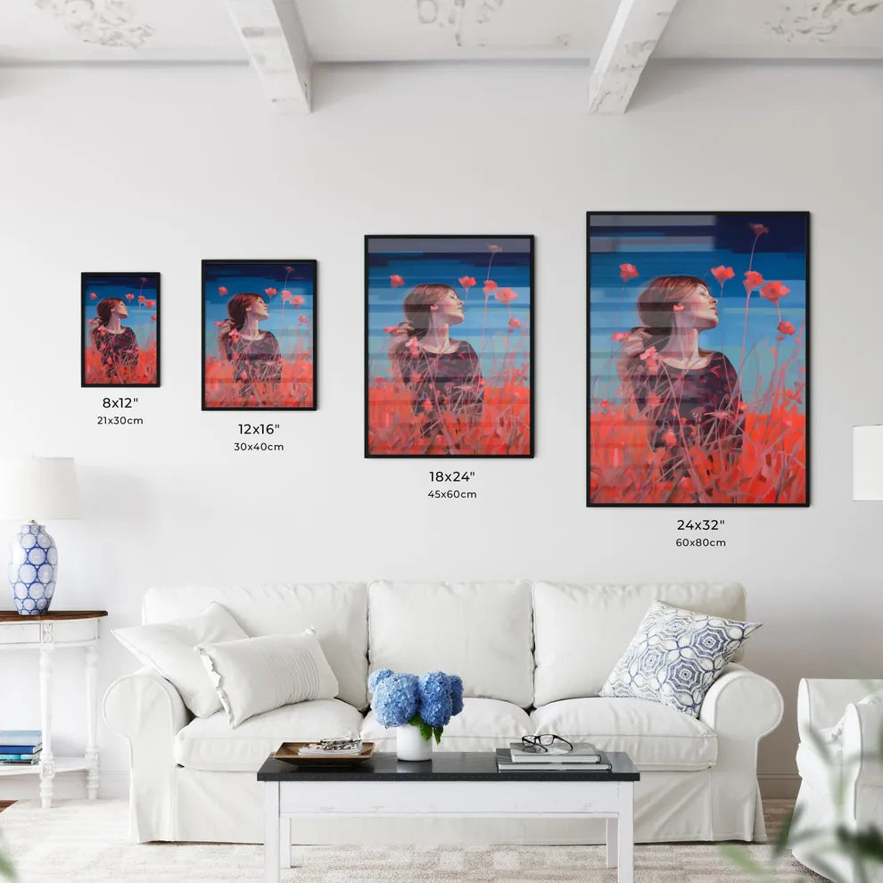 A Poster of inverted infrared - A Woman In A - Kitchen Hangings