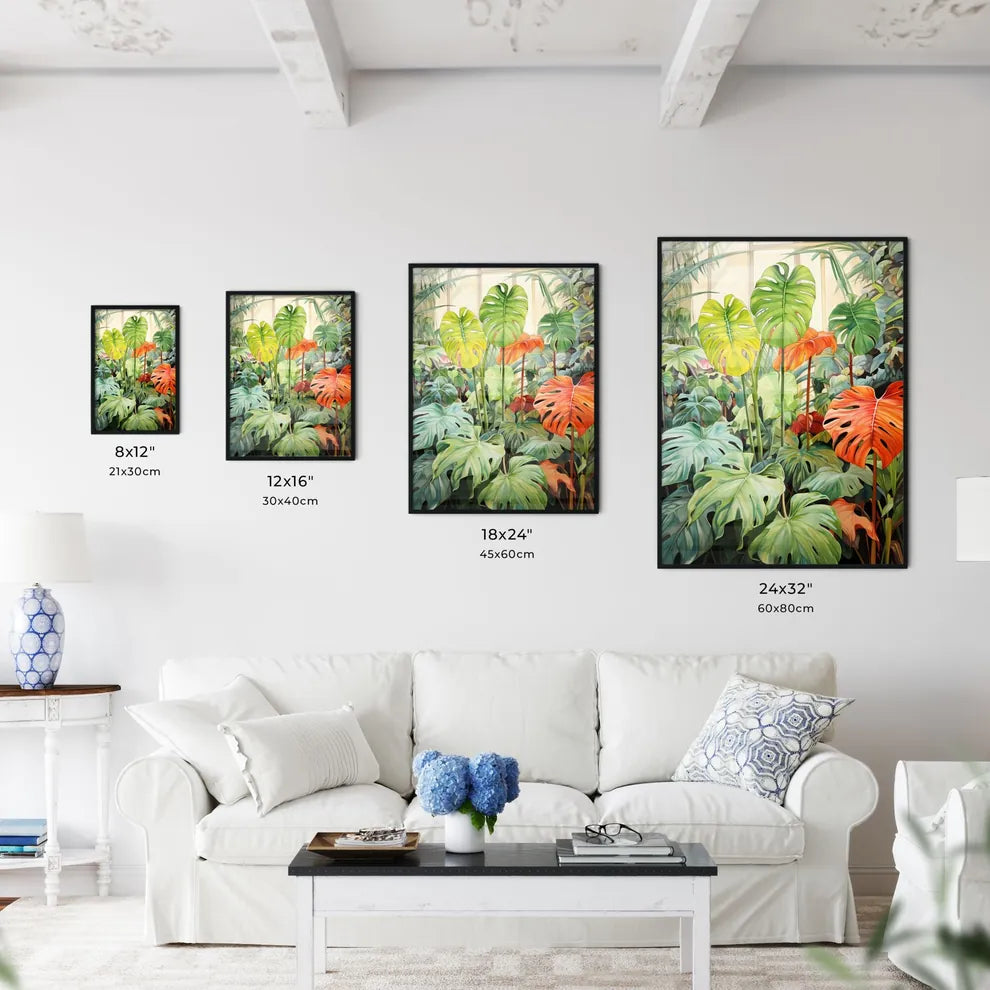 A Poster of tropical leaves - A Painting O - Kitchen Hangings