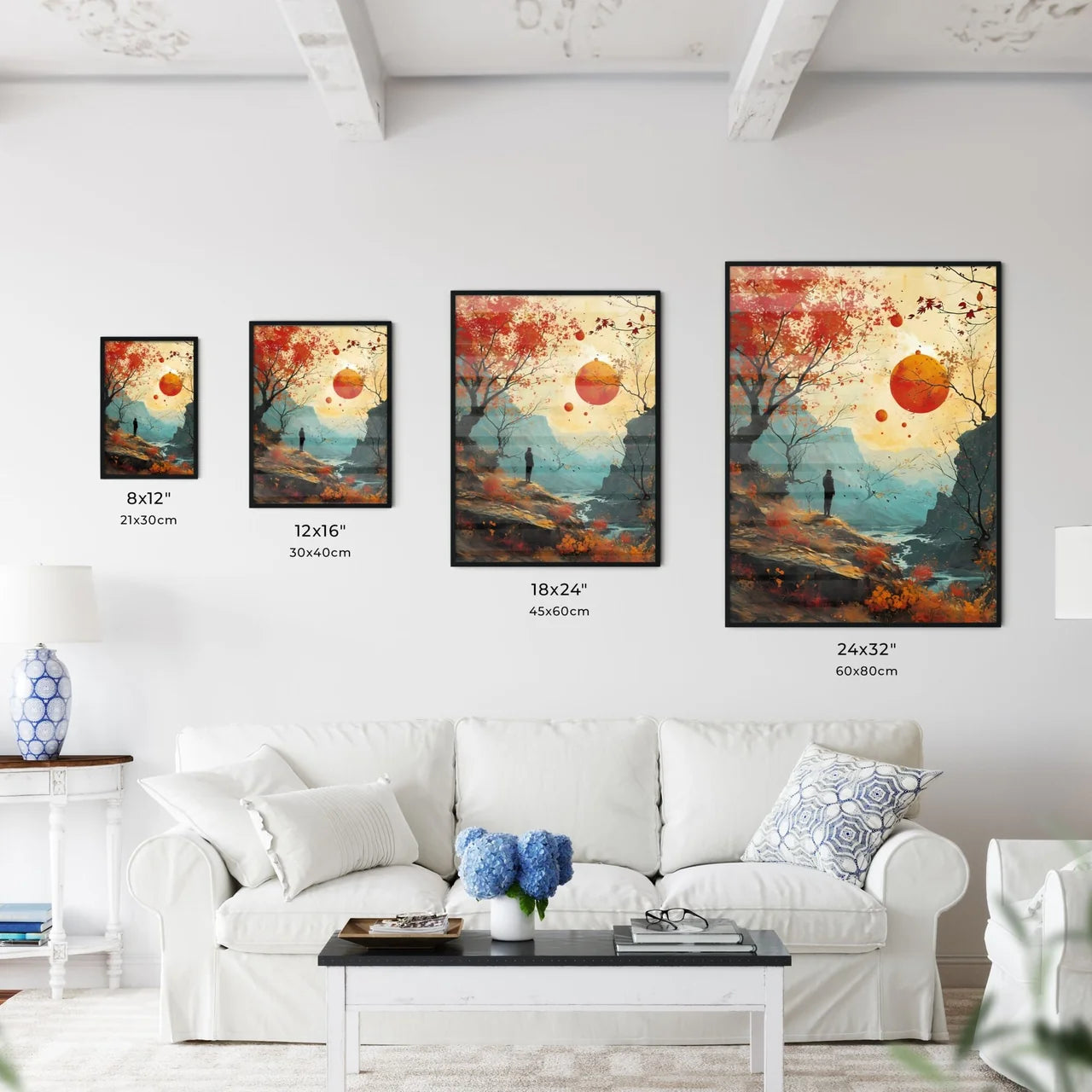 A Poster of sunshine happy Retro Surreal Art - Kitchen Hangings