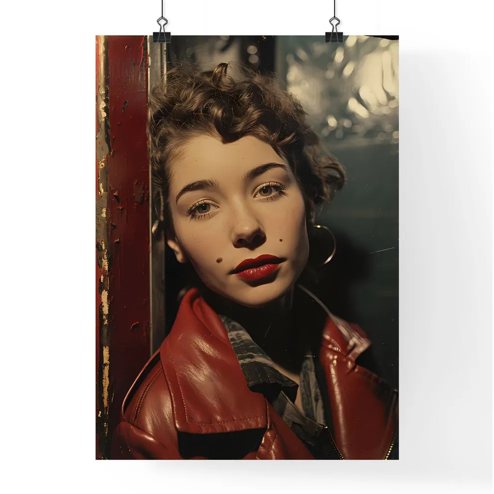 A Poster of shes making silly faces - A Woma Poster