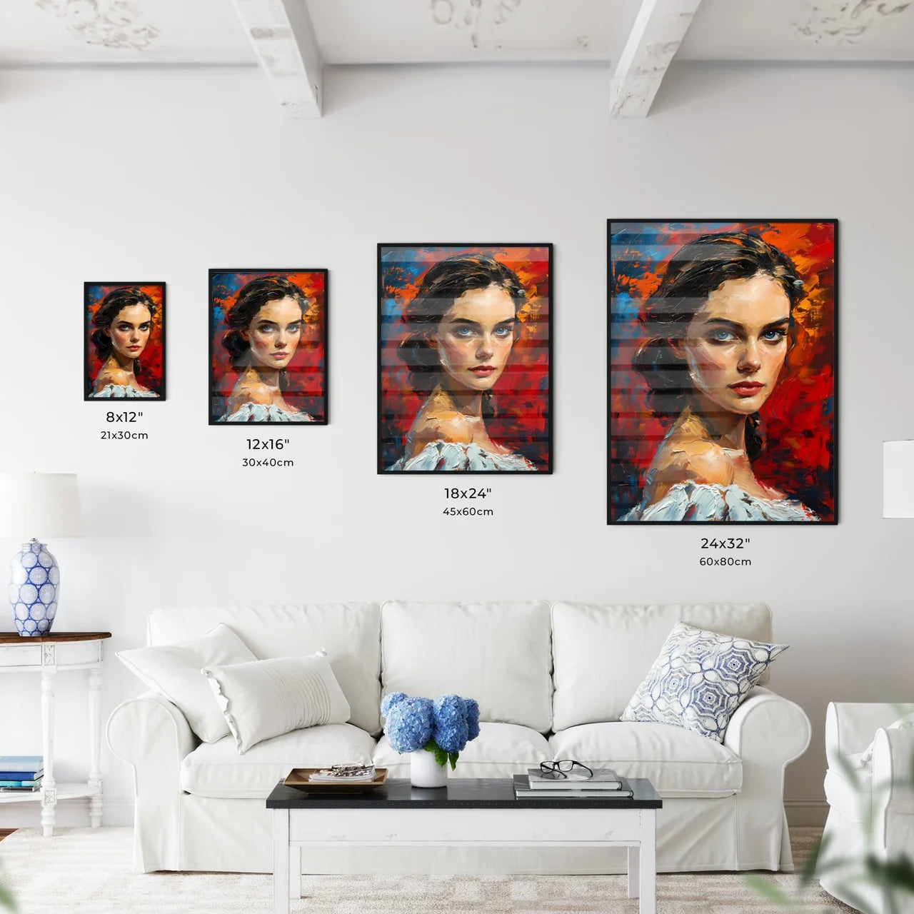 A Poster of Scarlett OHara Portrait - A Pain - Kitchen Hangings