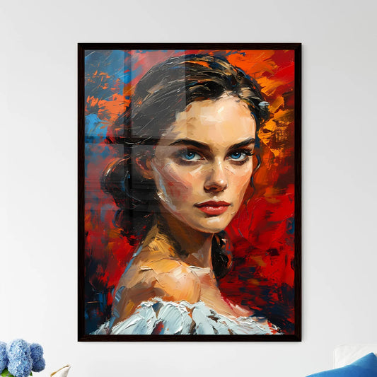 A Poster of Scarlett OHara Portrait - A Pain - Framed Art Print