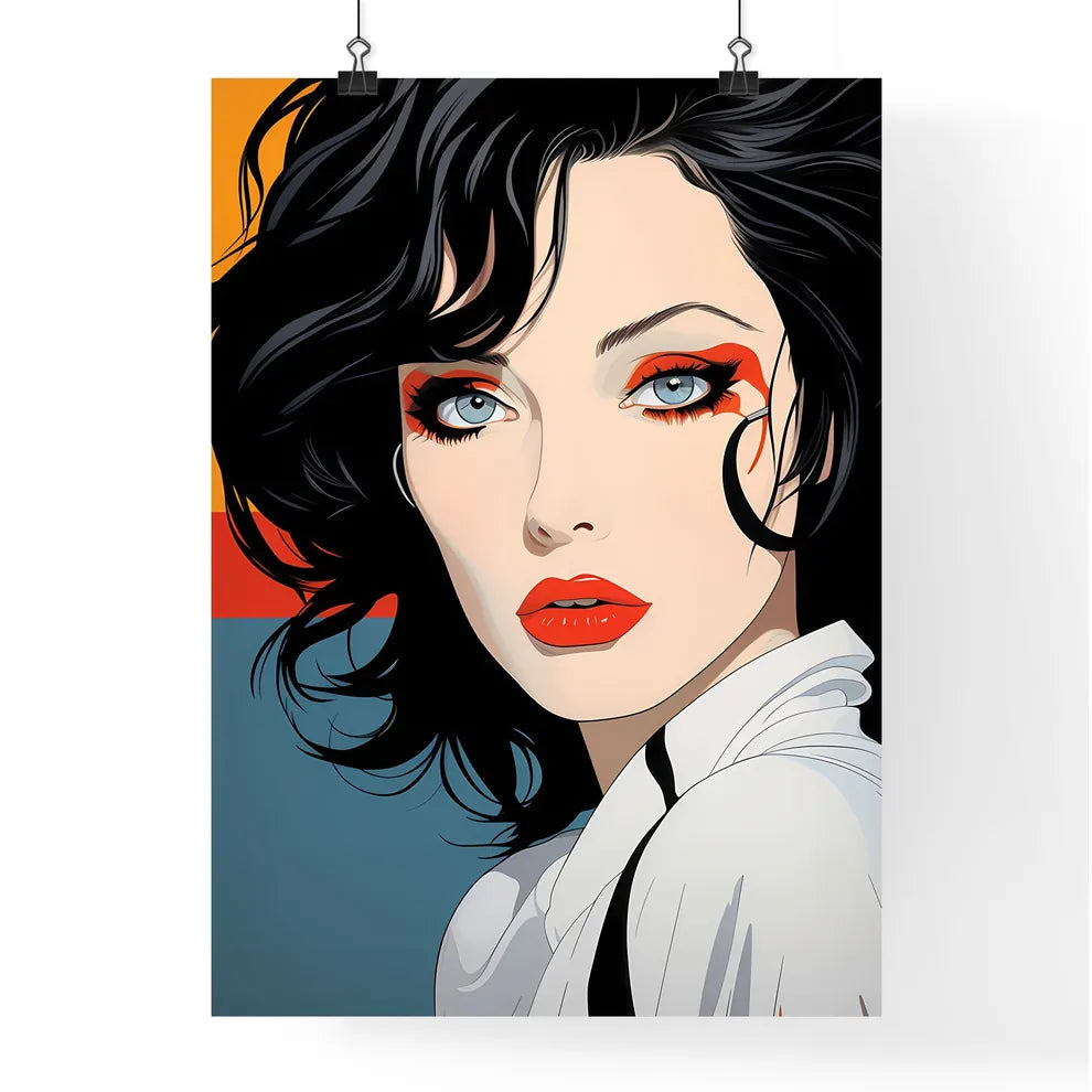 A Poster of Illustration - A Woman With Poster