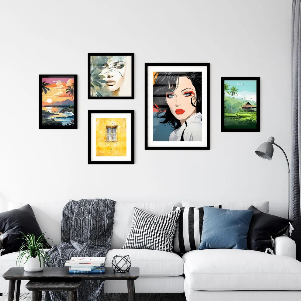 A Poster of Illustration - A Woman With Wall Art