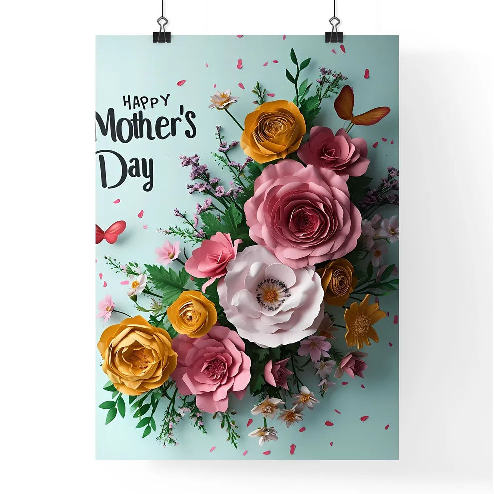 A Poster of happy mother's day - A Group Of  Poster