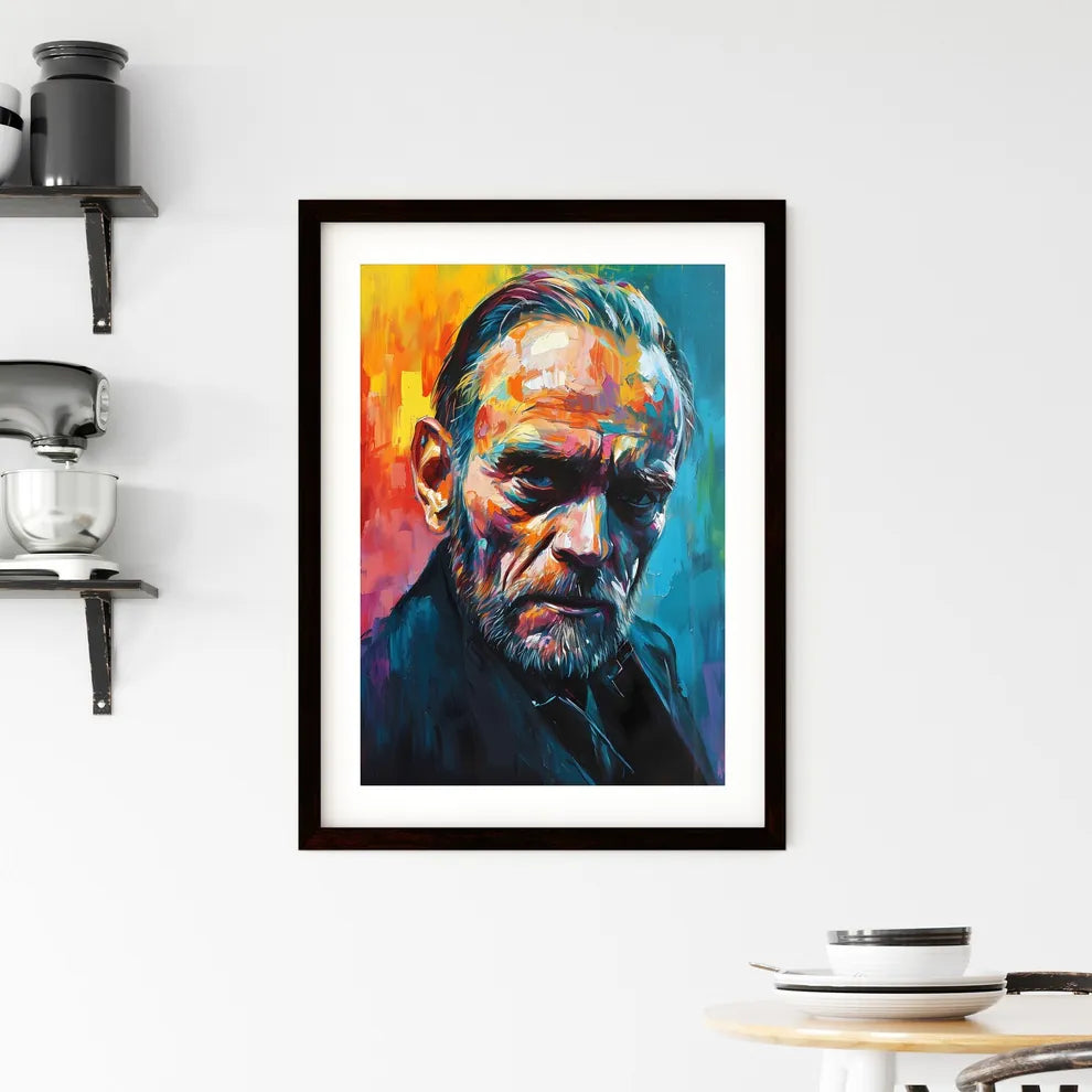 A Poster of Charles Bukowski Portrait  Hangings