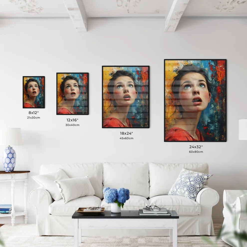 A Poster of shes making silly faces - A Woma - Kitchen Hangings