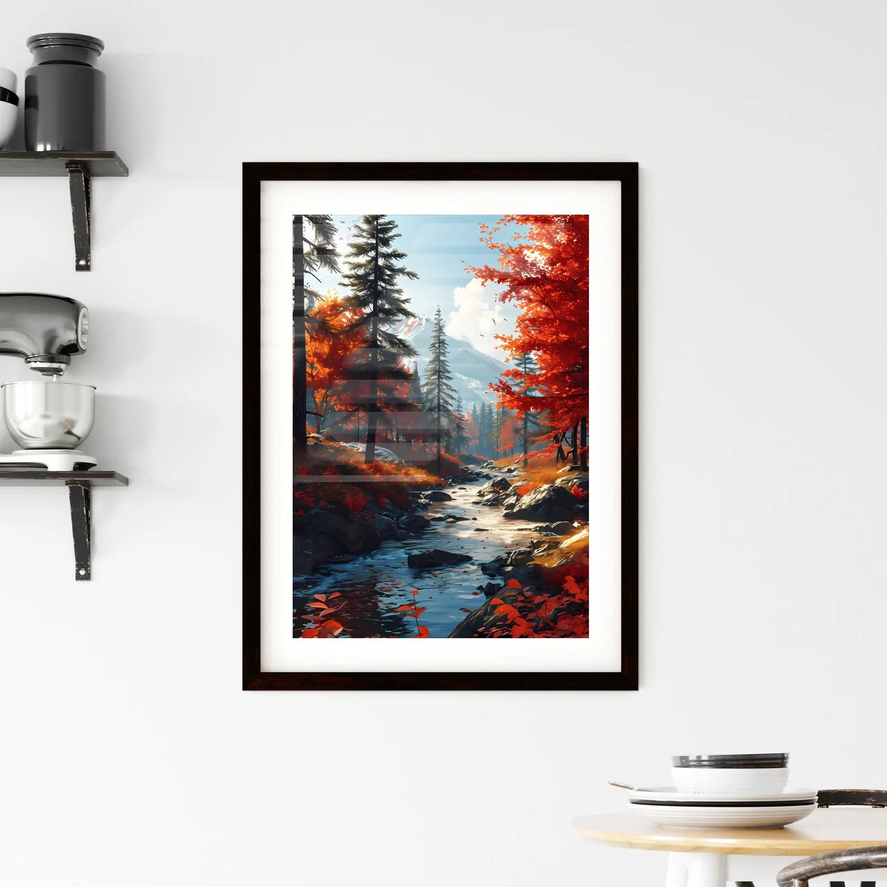 A Poster of traveling national parks around  Framed Print