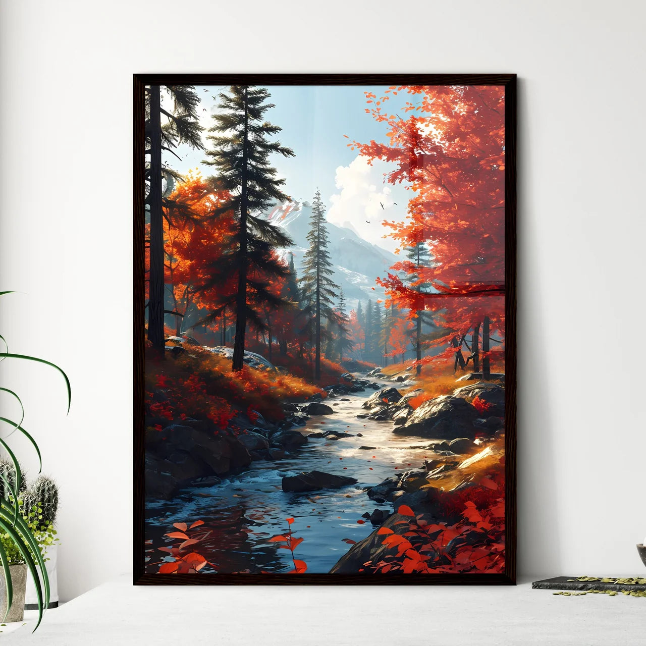 A Poster of traveling national parks around  - Framed Art Print