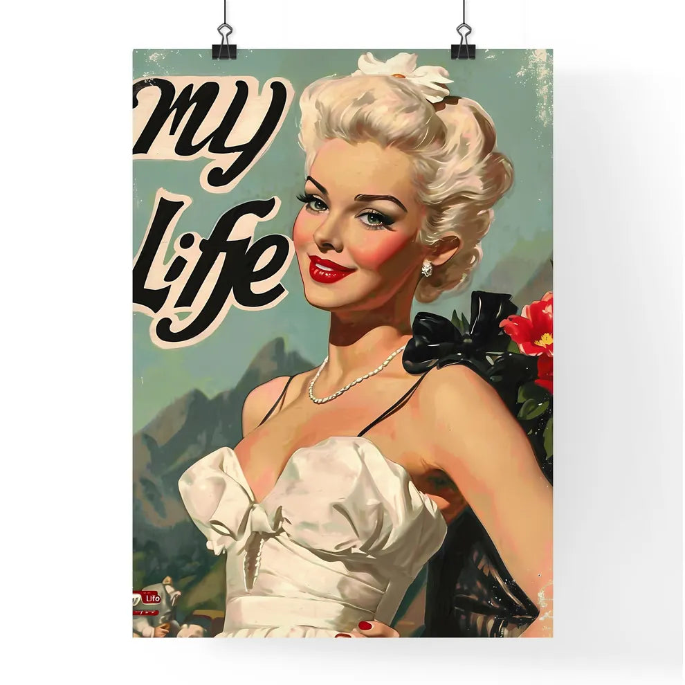 A Poster of the text myLife  - A Woman In A Poster