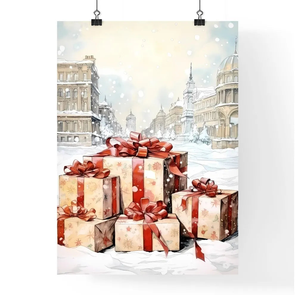 A Poster of Christmas and Holiday Gifts on S Poster