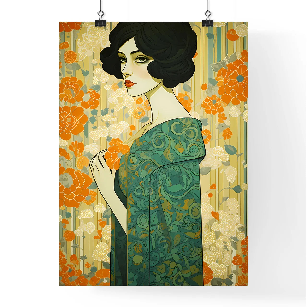 A Poster of portrait of an extremely beautif Poster