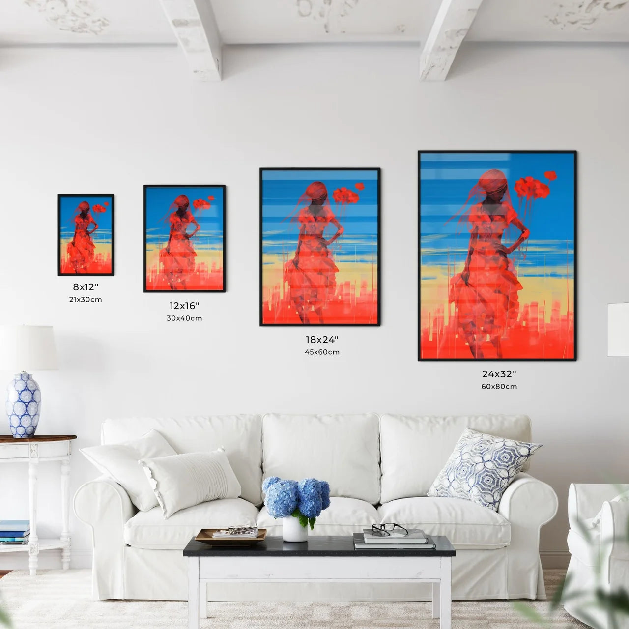 A Poster of inverted infrared - A Woman In A - Kitchen Hangings