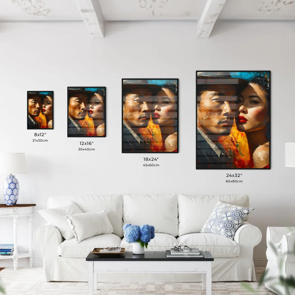 A Poster of Clyde Barrow and Bonnie Parker P - Kitchen Hangings