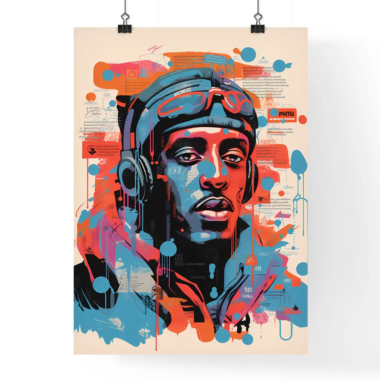 A Poster of illustration of 1979 rap song  Poster