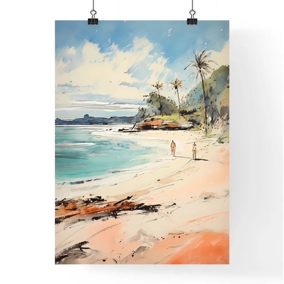 A Poster of Sandy tropical beach - A Waterco Poster