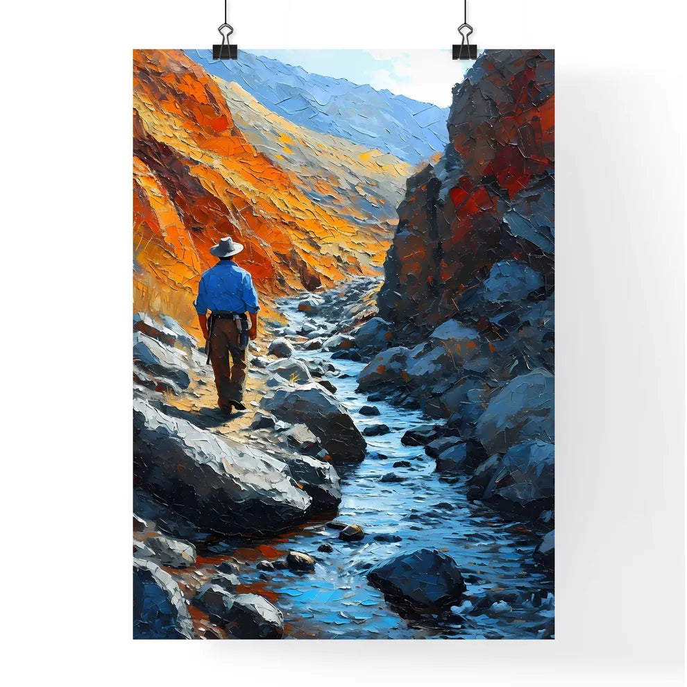 A Poster of gold prospector miner - A Man Wa Poster