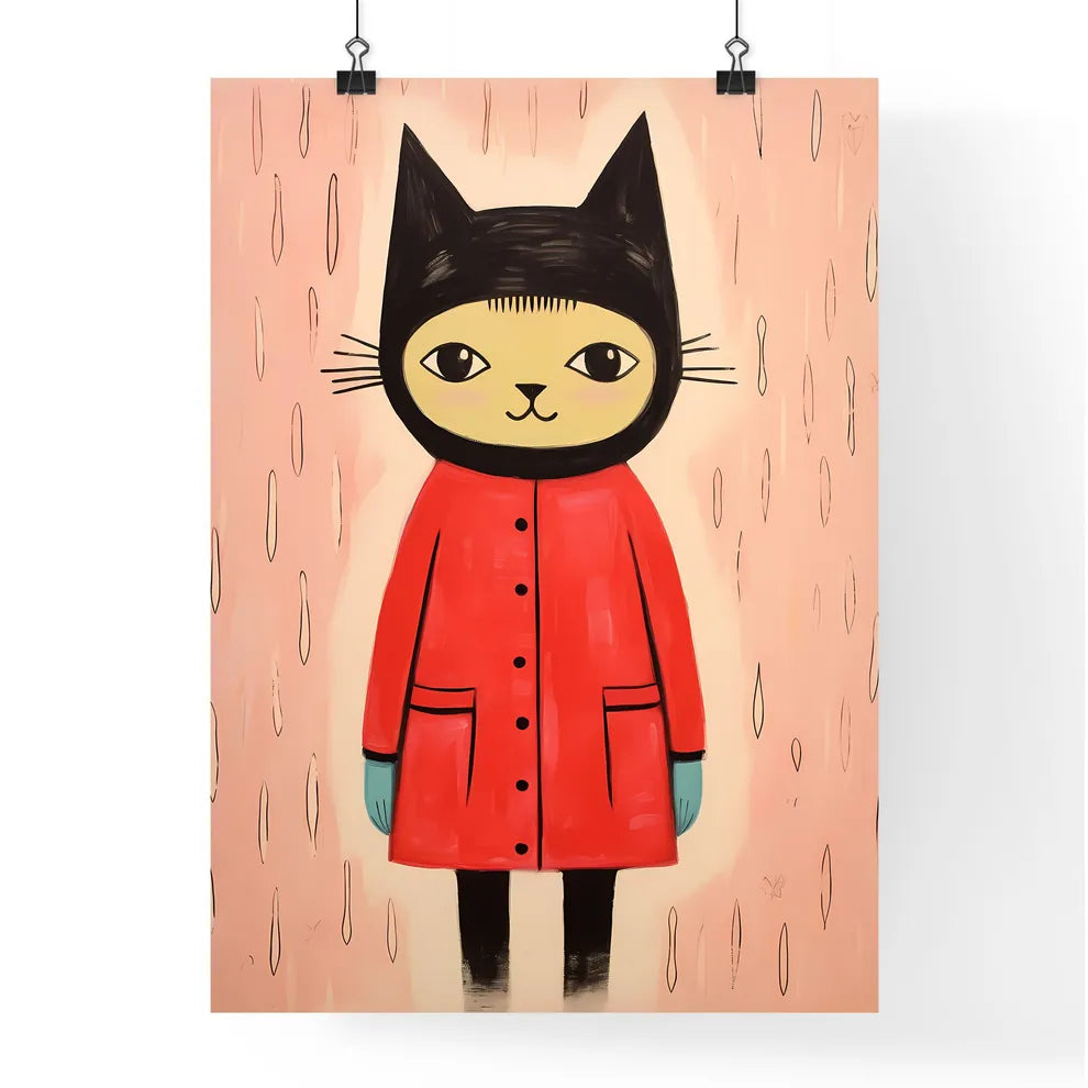 A Poster of the cat in the cat costume  Poster