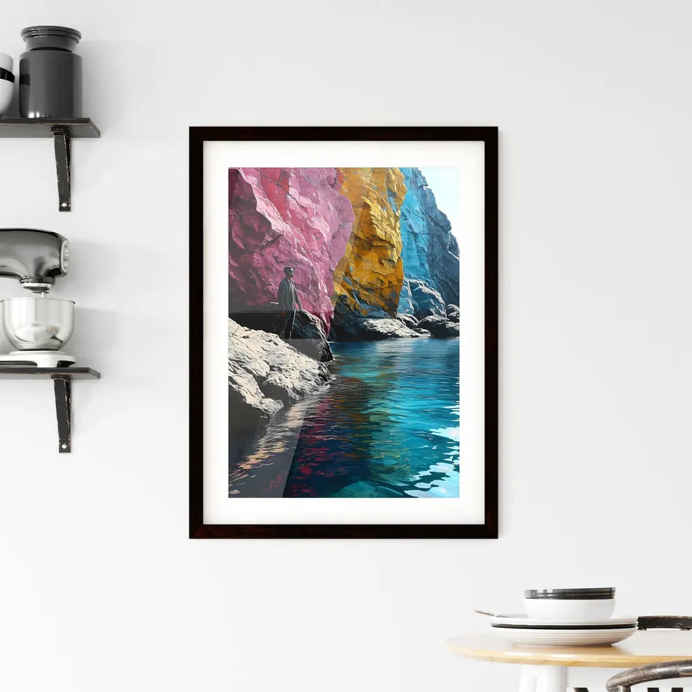 A Poster of gold prospector miner - A Man St Framed Print