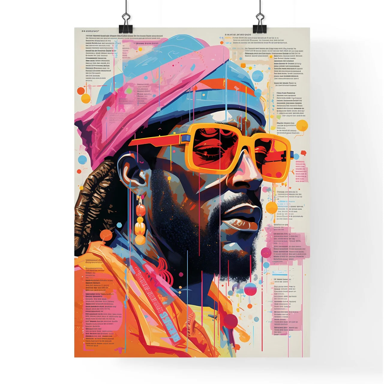 A Poster of illustration of 1979 rap song -  Poster