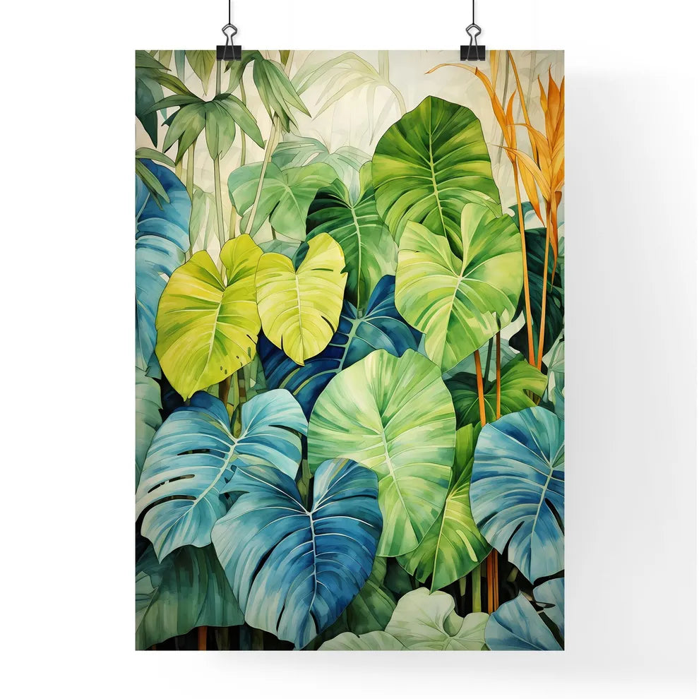 A Poster of tropical leaves - A Group Of C Poster