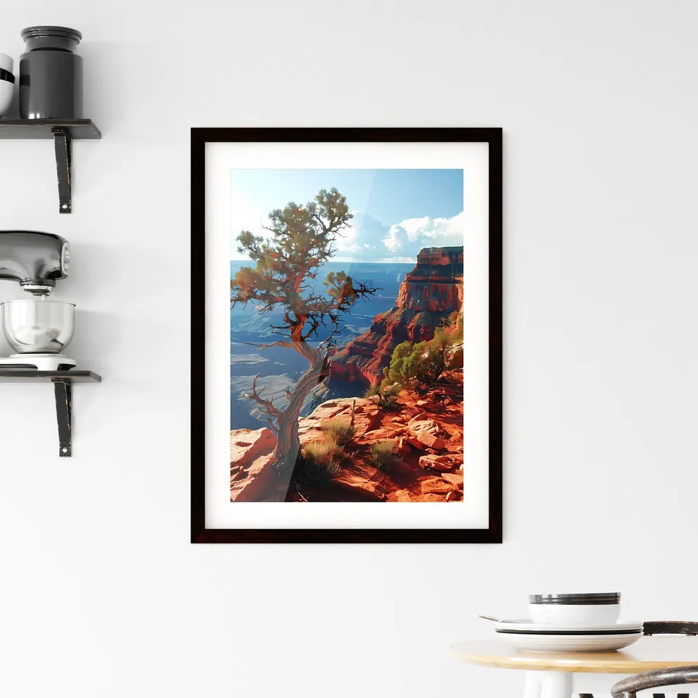 A Poster of traveling national parks around  Framed Print