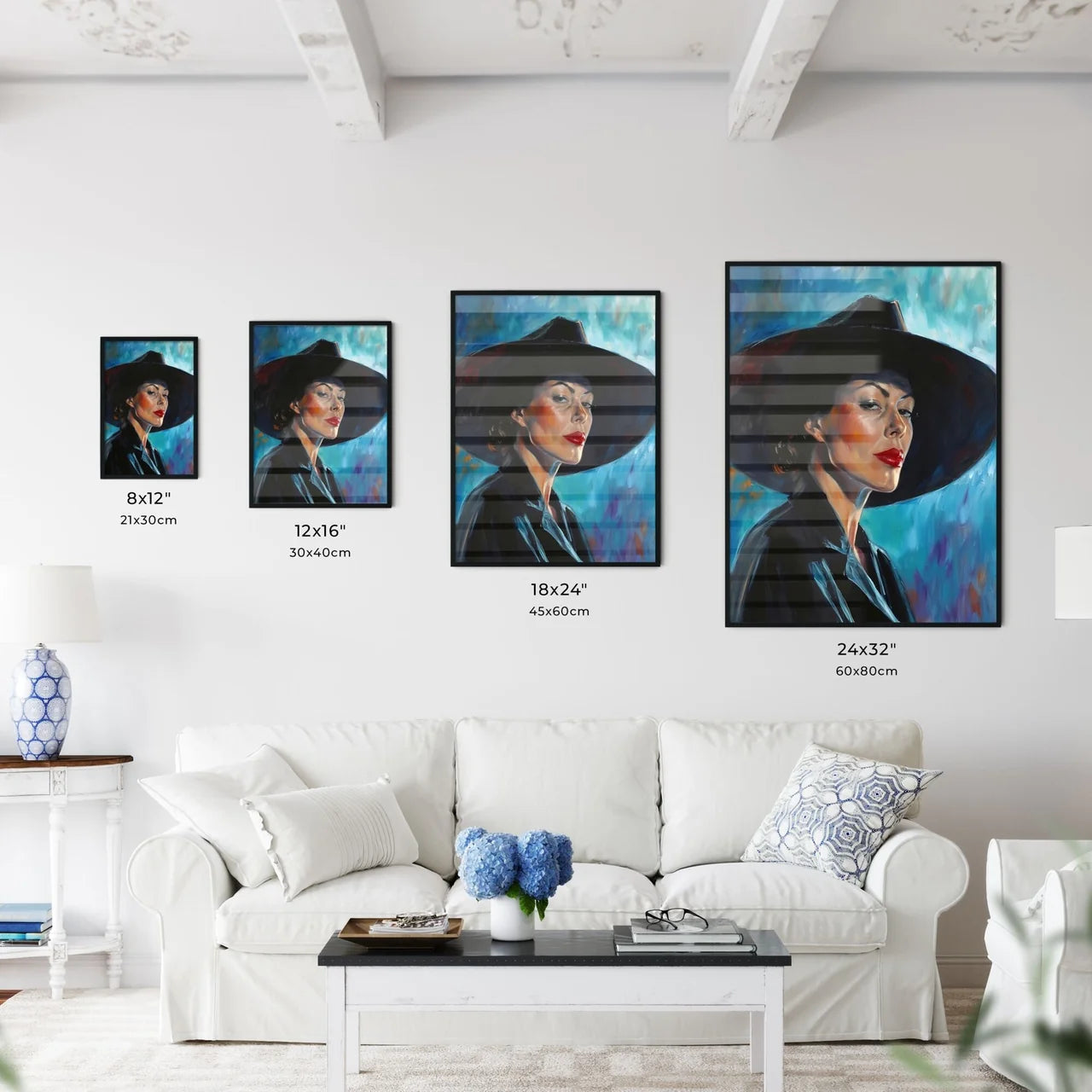 A Poster of Scarlett OHara Portrait - A Woma - Kitchen Hangings